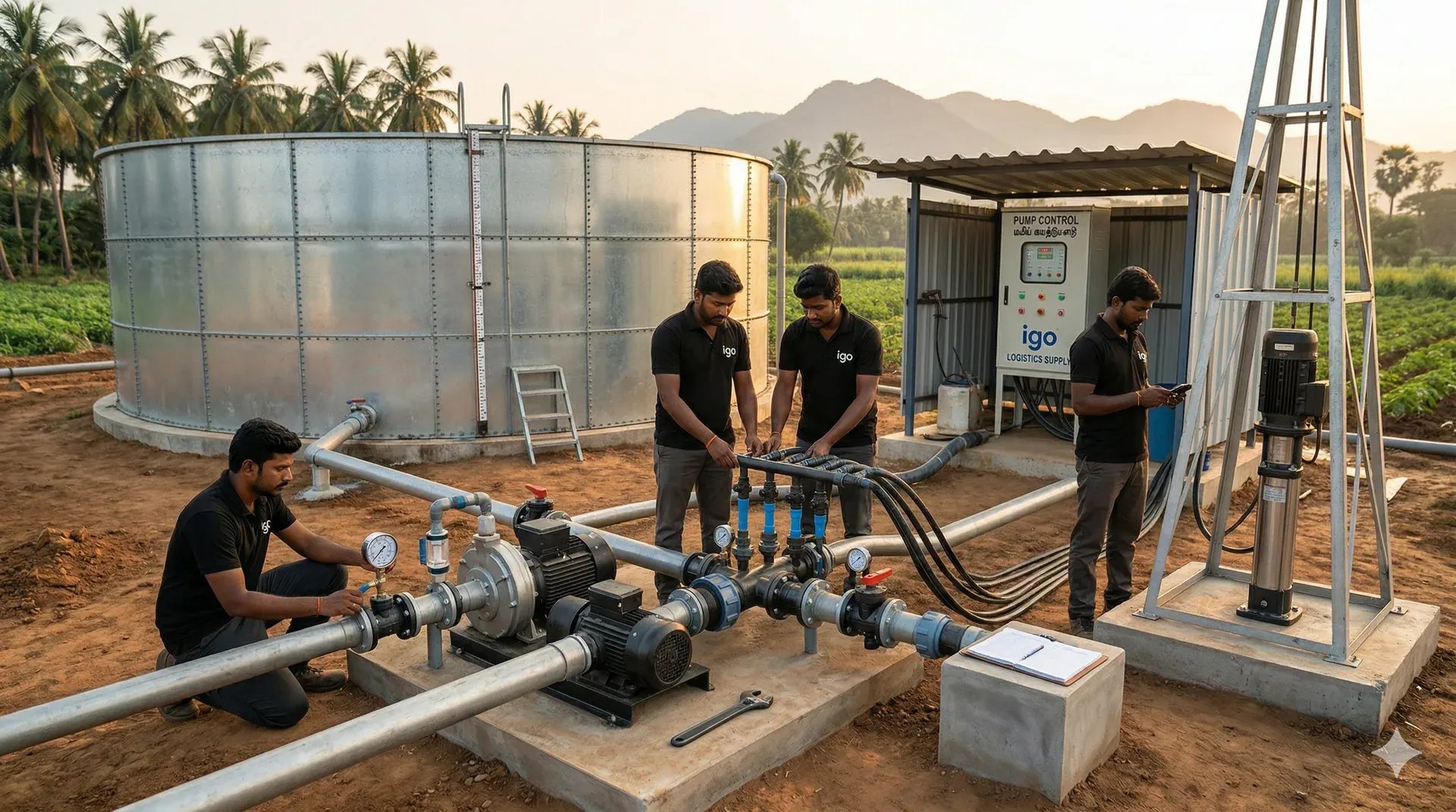Borewell & Water Storage Systems